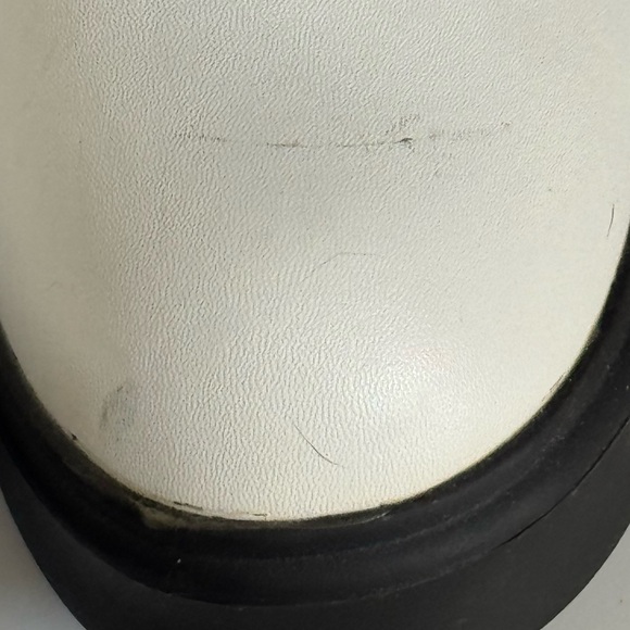 Dolls Kill Snowy Rooftop Gig Chelsea Ankle Boots 6 White Chunky Grunge EUC - Picture 11 of 12